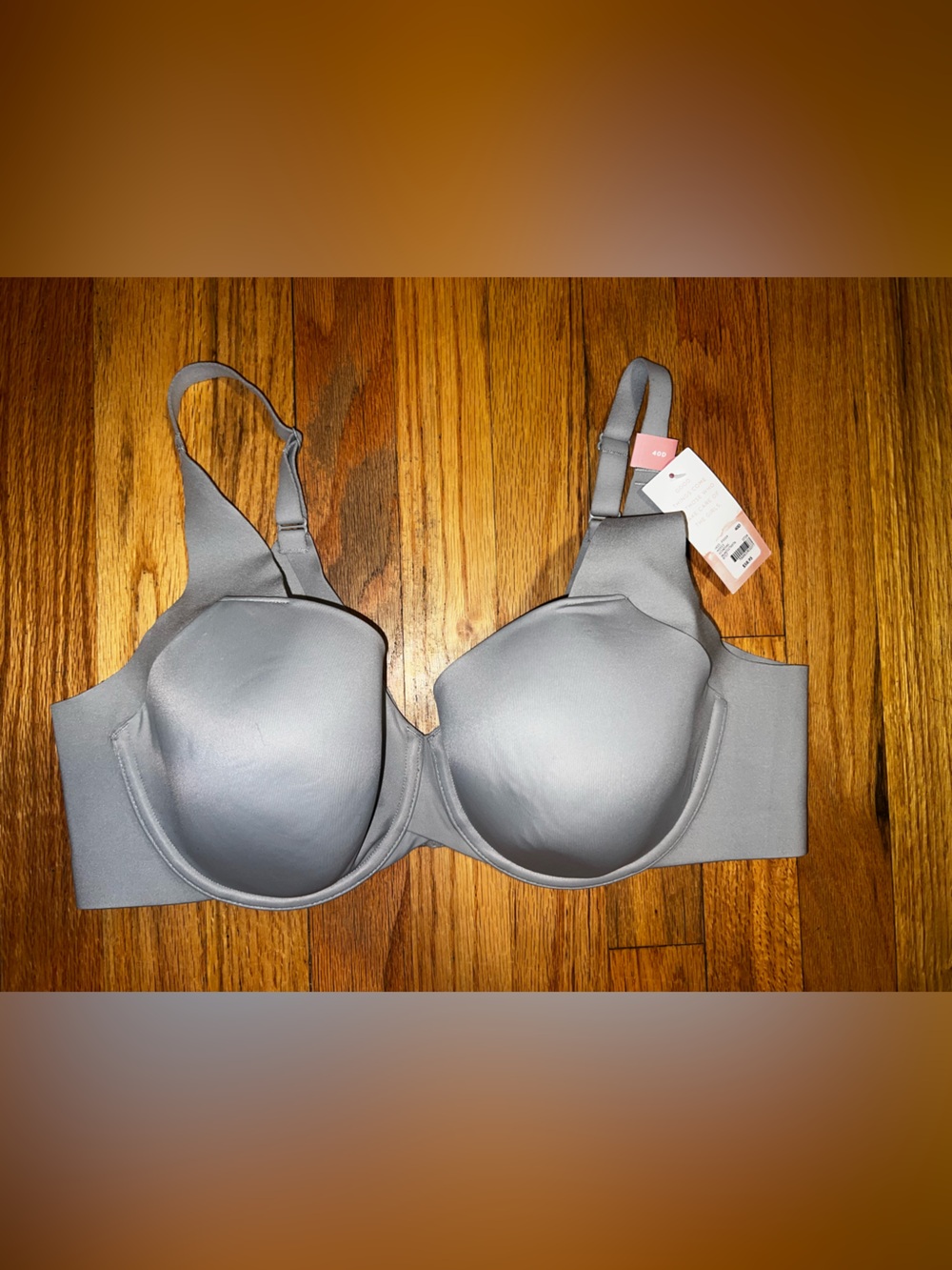 Smooth Light Gray Moulded T-Shirt Bra